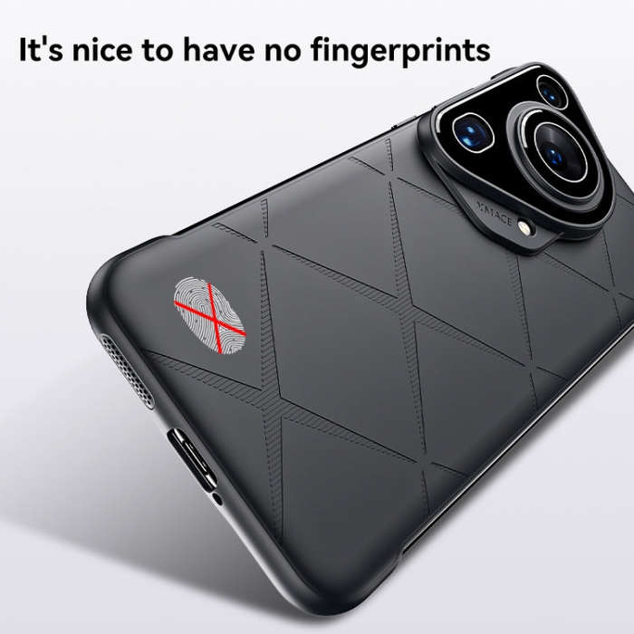 For Huawei Pura 70 Borderless Upshrink Camera Protection Phone Case(Brown)