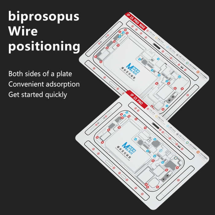 For iPhone 15 MaAnt Double-sided Screw Positioning Flexible Soft Magnetic Pad