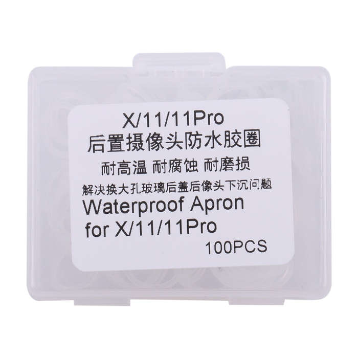 For iPhone X / 11 / 11 Pro Rear Camera Waterproof Rubber Ring(White)