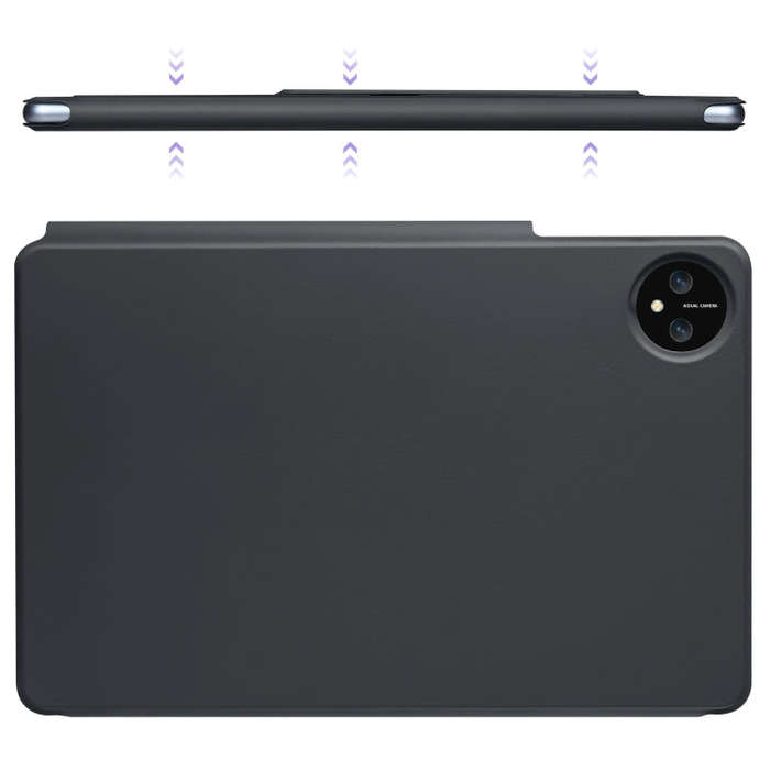 For Huawei MatePad Pro 11 2024 / 2022 Fixed Buckle Magnetic Deformation Leather Tablet Case(Black)