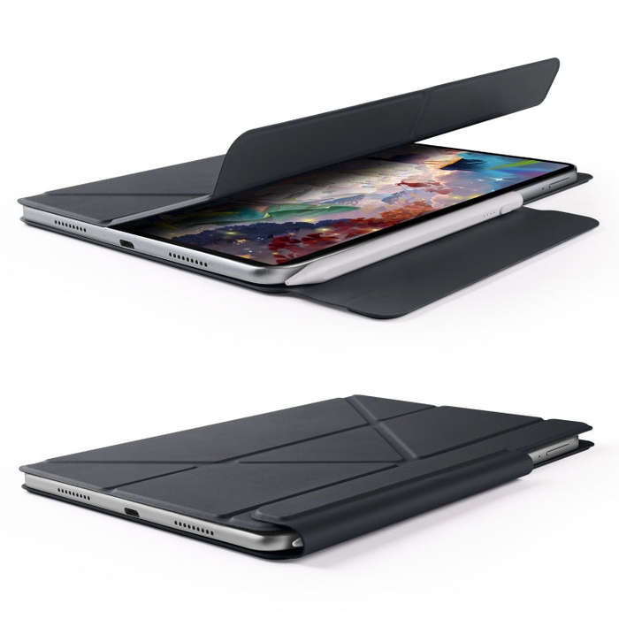 For Huawei MatePad 11.5 / 11.5S Fixed Buckle Magnetic Deformation Leather Tablet Case(Black)