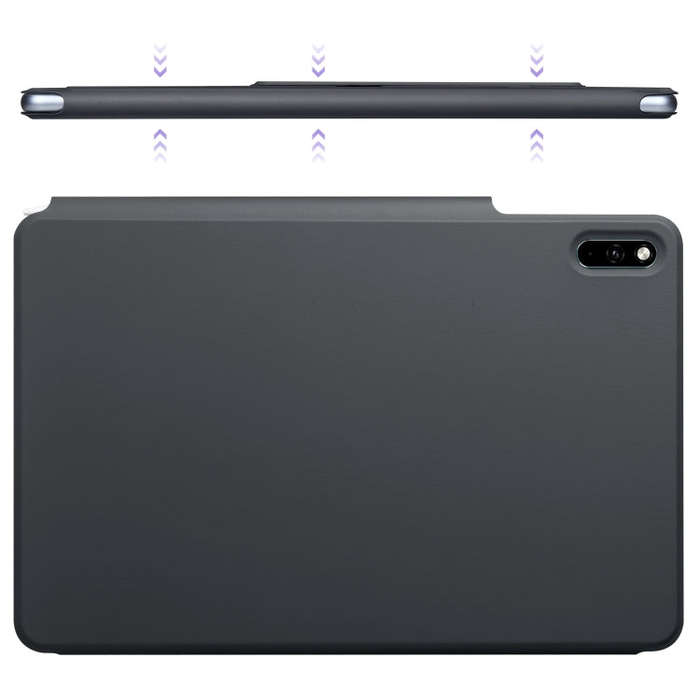 For Huawei MatePad 11 2021 Fixed Buckle Magnetic Deformation Leather Tablet Case(Black)