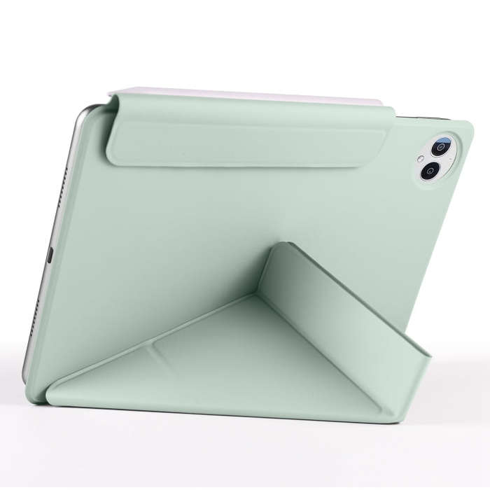 For Huawei MatePad Pro 13.2 2023 Fixed Buckle Magnetic Deformation Leather Tablet Case(Baby Green)