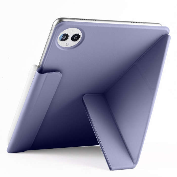 For Huawei MatePad Pro 13.2 2023 Fixed Buckle Magnetic Deformation Leather Tablet Case(Lavender P...