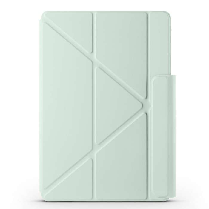 For Huawei MatePad Air 12 2024 Fixed Buckle Magnetic Deformation Leather Tablet Case(Baby Green)