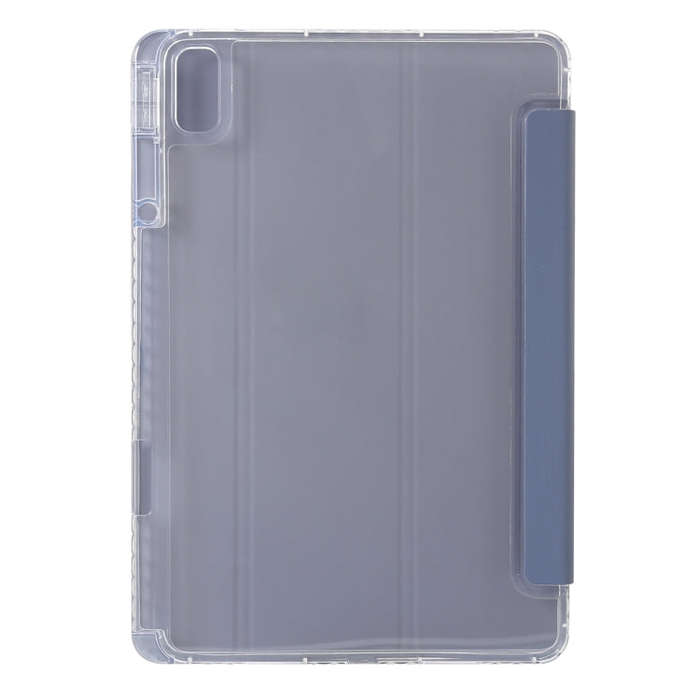 For Huawei Matepad SE 11 2024 Clear Acrylic 3-Fold Leather Tablet Case(Lavender Purple)