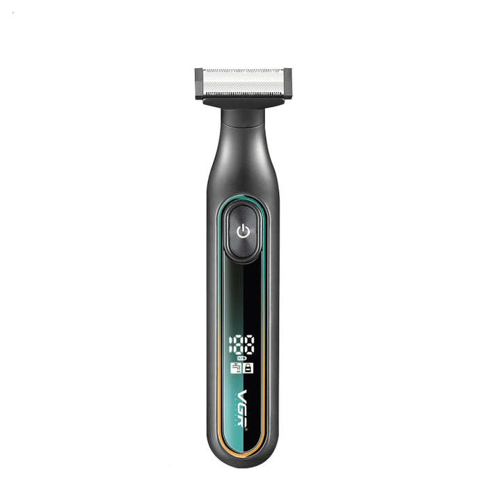 VGR V-360 5W USB Digital Display Electric T-shaped Shaver(Green)