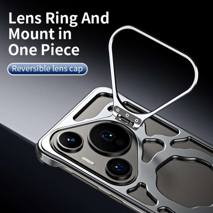 For Huawei Pura 70 Auspicious Cloud Series MagSafe Metal Phone Case with Bracket(Silver)