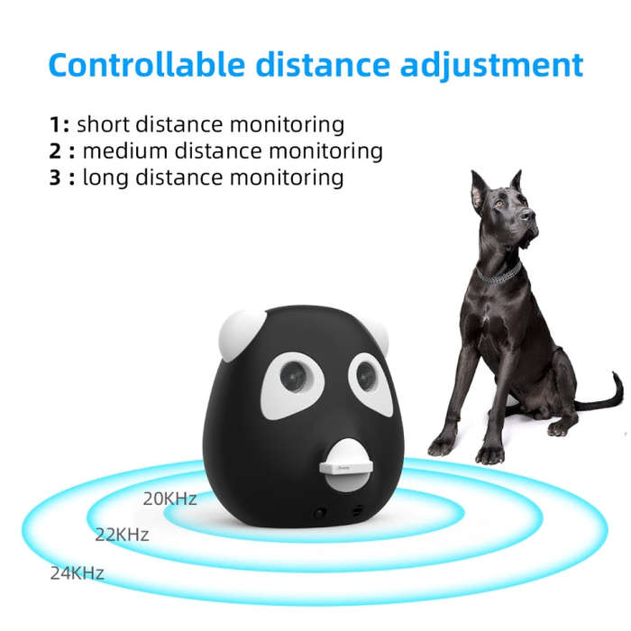 Outdoor Powerful Ultrasonic Bark Stopper Training Device(Black)