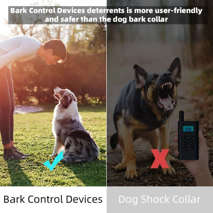 Outdoor Powerful Ultrasonic Bark Stopper Training Device(Black)