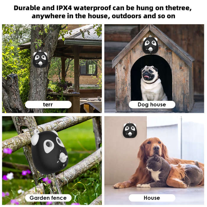 Outdoor Powerful Ultrasonic Bark Stopper Training Device(Black)