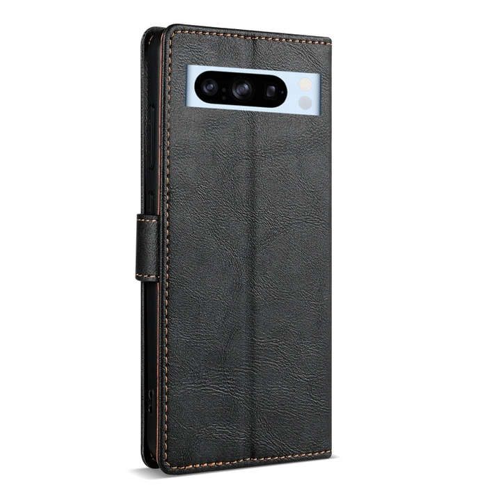 For Google Pixel 8 Pro N.BEKUS CSJ-P1 Solid Color Leather Phone Case(Black)