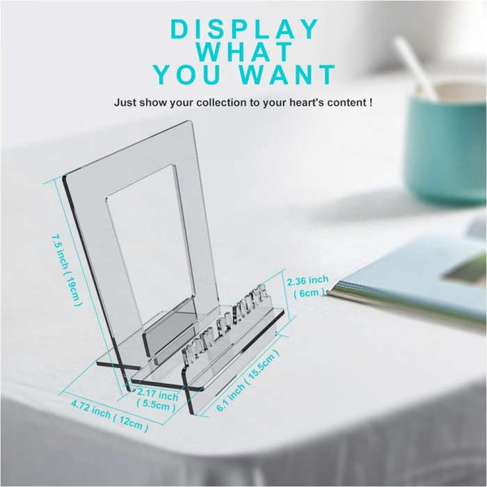Acrylic Record Book Storage Display Stand(Transparent)
