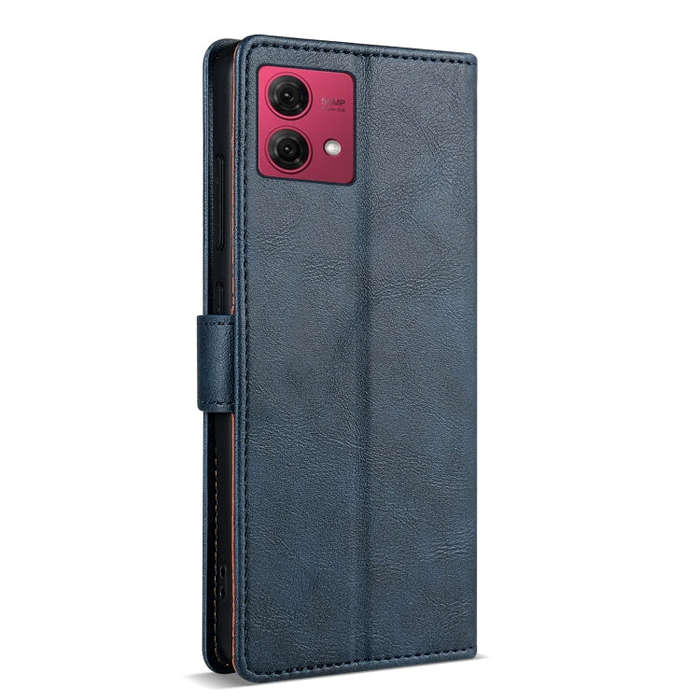 For Motorola Moto G84 N.BEKUS CSJ-P1 Solid Color Leather Phone Case(Blue)
