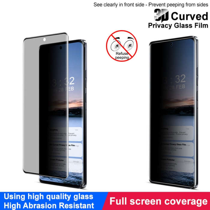 For Motorola Edge 2024 imak 3D Curved HD Full Screen Anti-spy Tempered Glass Protective Film