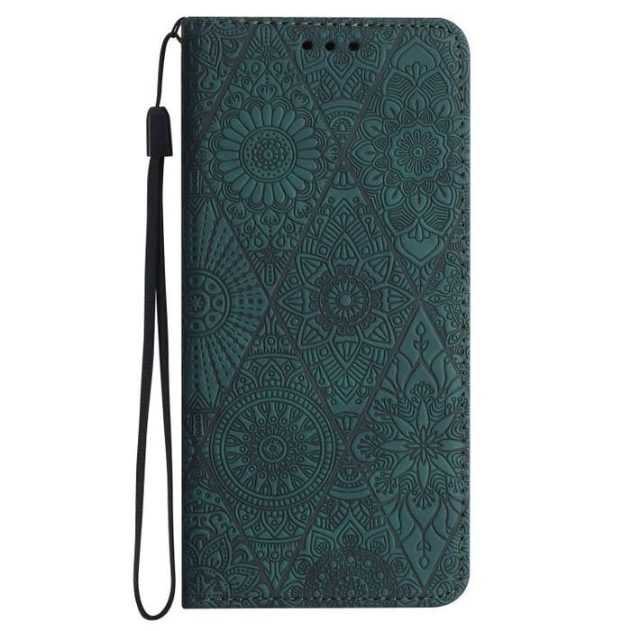 For Google Pixel 9 / 9 Pro Ethnic Embossed Adsorption Leather Phone Case(Blue)