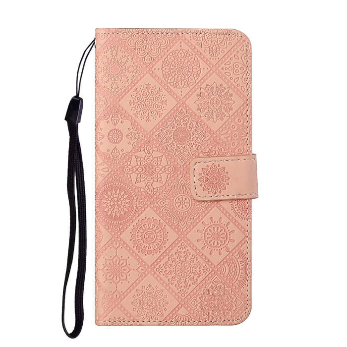 For Honor 200 Ethnic Style Embossed Pattern Leather Phone Case(Pink)