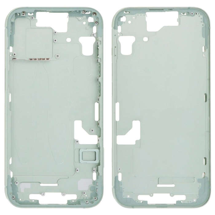 For iPhone 15 Middle Frame Bezel Plate with Side Keys + Card Tray, Version:CE EU Version(Green)