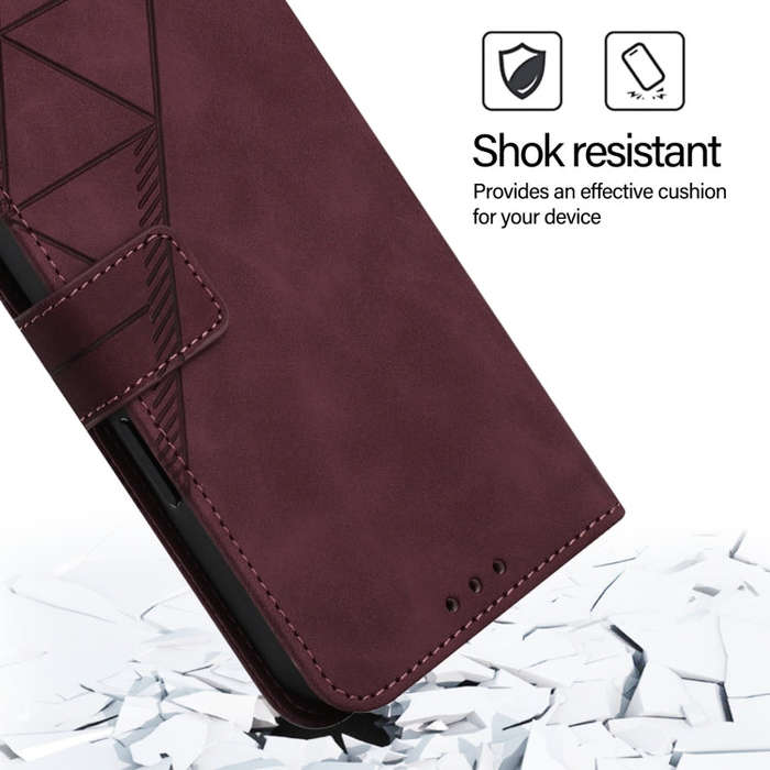 For Nothing CMF Phone 1 Crossbody 3D Embossed Flip Leather Phone Case(Wine Red)