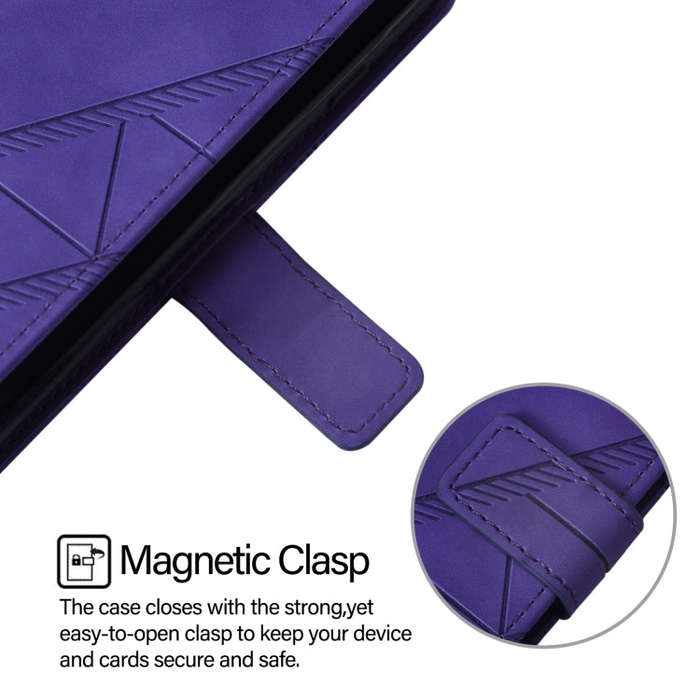 For Nothing CMF Phone 1 Crossbody 3D Embossed Flip Leather Phone Case(Purple)