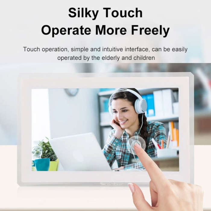 15.6 inch IPS Screen Digital Cloud Photo Frame Wall Mounted LED Advertising Machine, Plug Type:US...