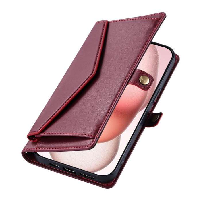 For Motorola Edge 60 Pro Wallet Multi-card Slot Leather Phone Case with Lanyard(Wine Red)
