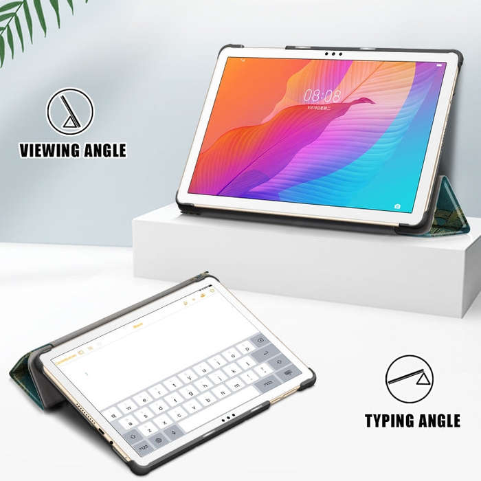 For Huawei Enjoy Tablet 2 10.1 inch / Honor Pad 6 10.1 inch Colored Drawing Pattern Horizontal Fl...