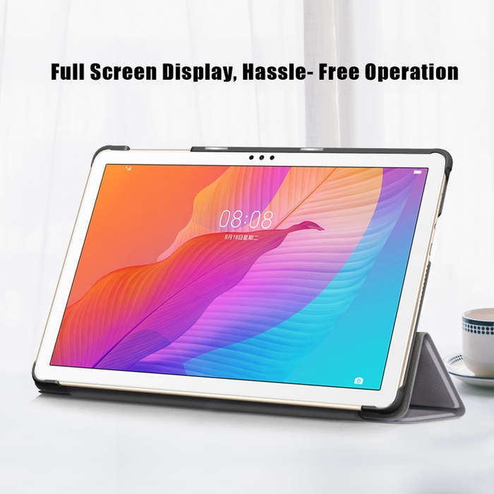 For Huawei Enjoy Tablet 2 10.1 inch / Honor Pad 6 10.1 inch Solid Color Horizontal Flip Leather C...