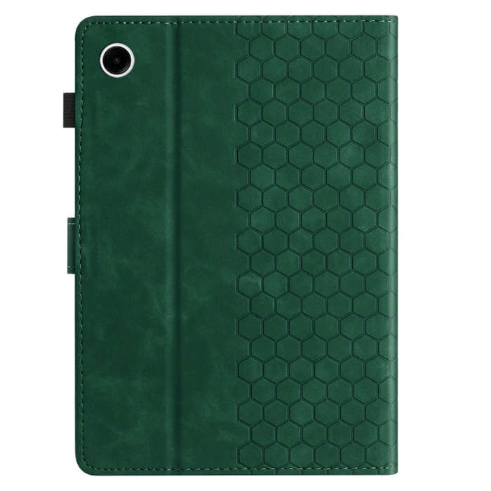 For Huawei MatePad T10 / T10S Honeycomb Embossed Leather Tablet Case(Green)