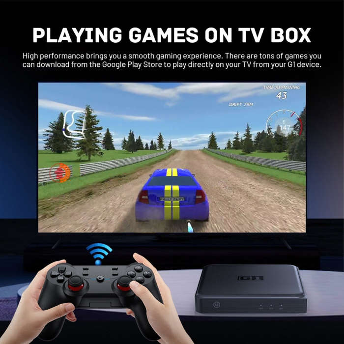 G1 Cortex-A55 Android 11 Quad-core CPU 4K HD Internet Set-top Box with Remote Control, 4GB+32GB(U...