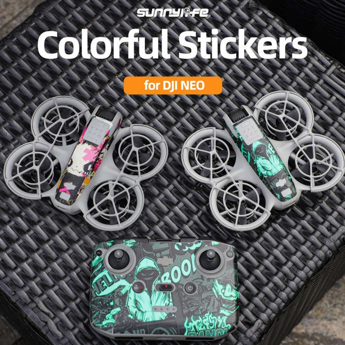 For DJI Neo Drone Body Remote Control Protective Sticker(Graffiti Boom)