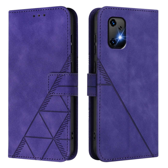 For UMIDIGI Bison X20 Crossbody 3D Embossed Flip Leather Phone Case(Purple)