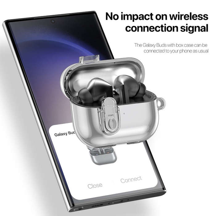 For Samsung Galaxy Buds3 / 3 Pro DUX DUCIS SECI Series Earbuds Box Protective Case(Clear Black)