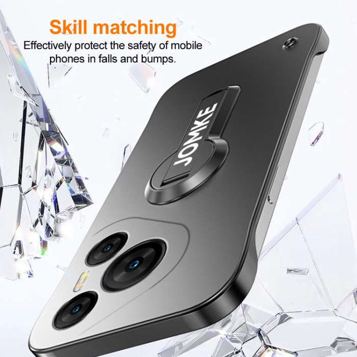 For Huawei Pura 70 Pro+ Baking Varnish 360 Rotate Holder No Frame PC Phone Case(Silver)