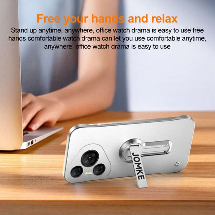 For Huawei Pura 70 Pro+ Baking Varnish 360 Rotate Holder No Frame PC Phone Case(Silver)