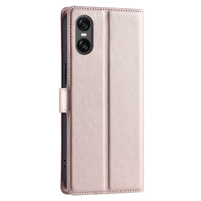 For Sony Xperia 5 VI Voltage Ultra-thin Dot Leather Phone Case(Rose Gold)