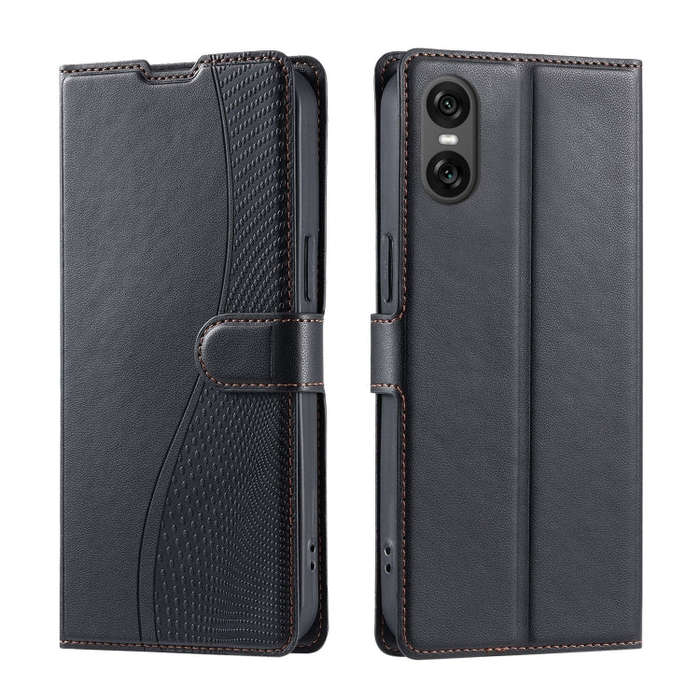 For Sony Xperia 5 VI Voltage Ultra-thin Dot Leather Phone Case(Black)