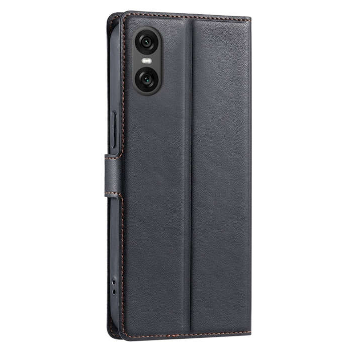 For Sony Xperia 5 VI Voltage Ultra-thin Dot Leather Phone Case(Black)