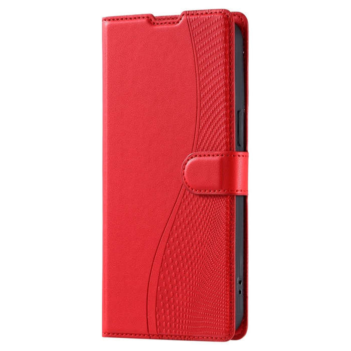 For Sony Xperia 10 III Voltage Ultra-thin Dot Leather Phone Case(Red)