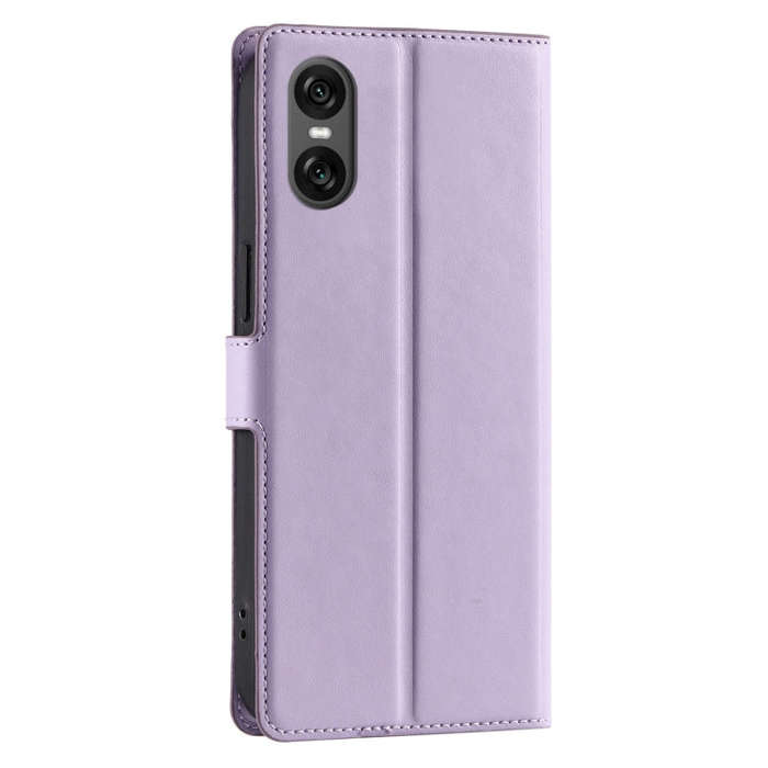 For Sony Xperia 10 VI Voltage Ultra-thin Dot Leather Phone Case(Purple)