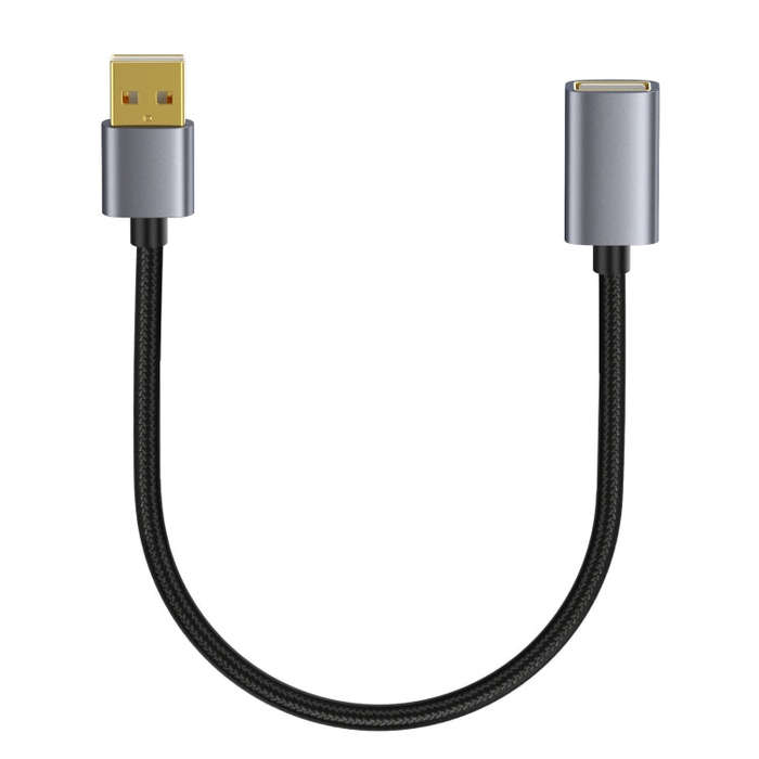 USB2.0 A Male to A Female Extension Data Charging Cable, Length:0.3m