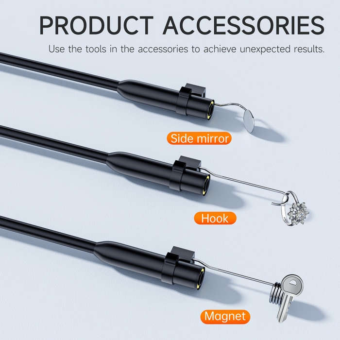 P230 8mm 2 inch Single Camera Endoscope with Screen, Length:2m