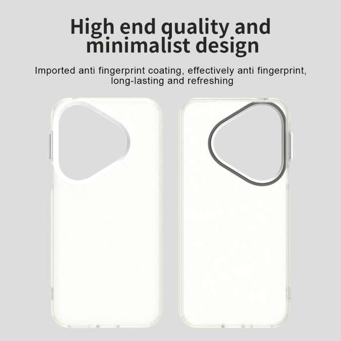 For Huawei Pura 80 Candy PC Hybrid TPU Shockproof Phone Case(White)