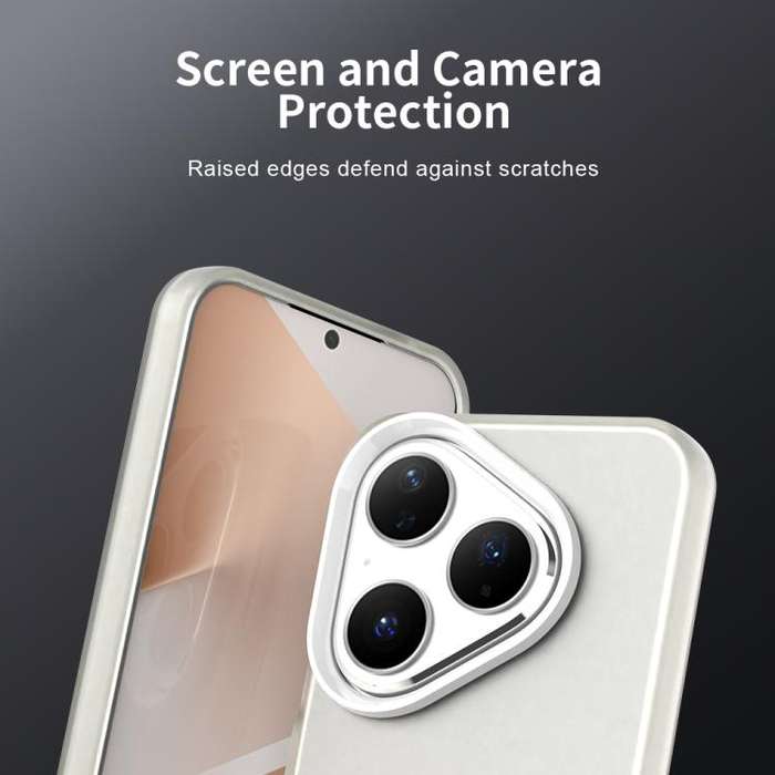 For Huawei Pura 80 Candy PC Hybrid TPU Shockproof Phone Case(White)