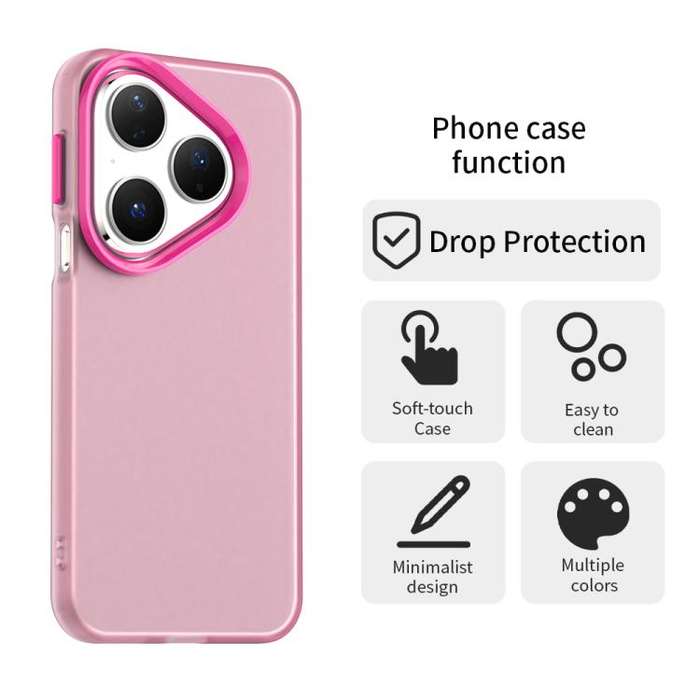 For Huawei Pura 80 Candy PC Hybrid TPU Shockproof Phone Case(Red)