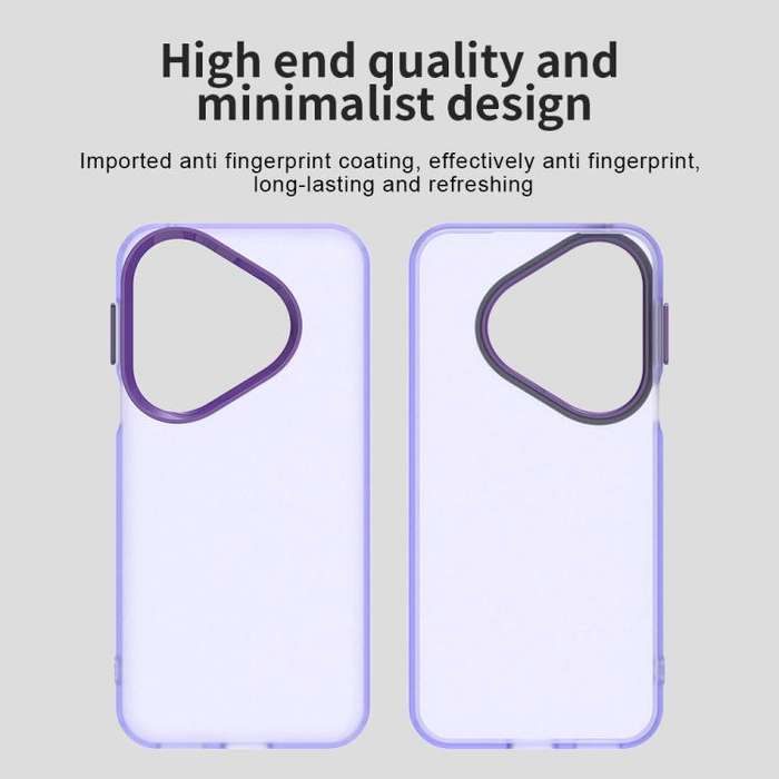 For Huawei Pura 80 Candy PC Hybrid TPU Shockproof Phone Case(Purple)