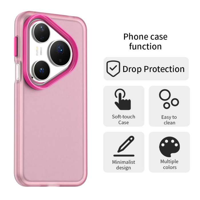 For Huawei Pura 80 Pro Candy PC Hybrid TPU Shockproof Phone Case(Red)