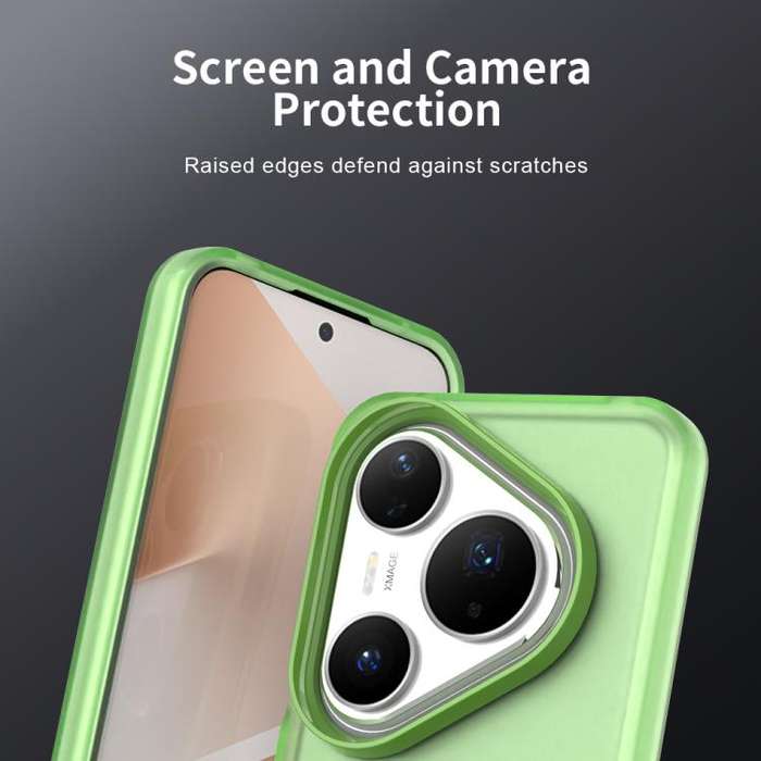 For Huawei Pura 80 Pro Candy PC Hybrid TPU Shockproof Phone Case(Green)