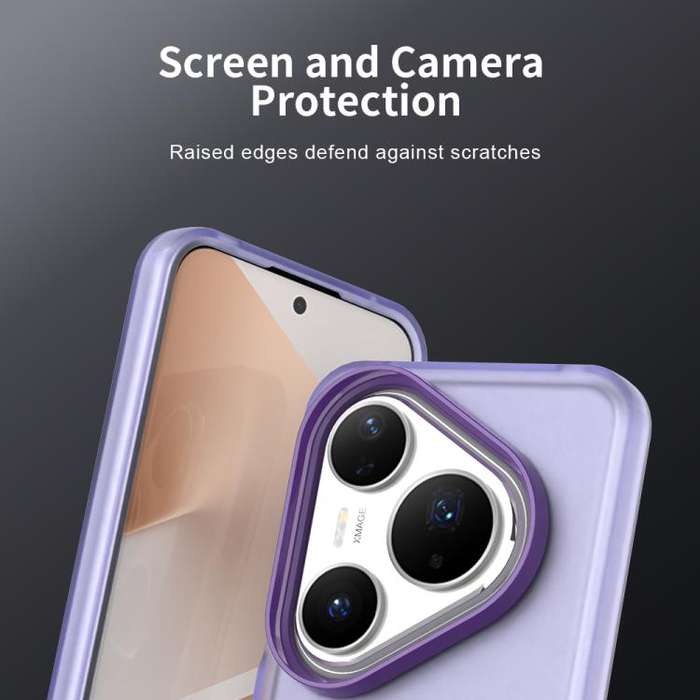 For Huawei Pura 80 Pro Candy PC Hybrid TPU Shockproof Phone Case(Purple)