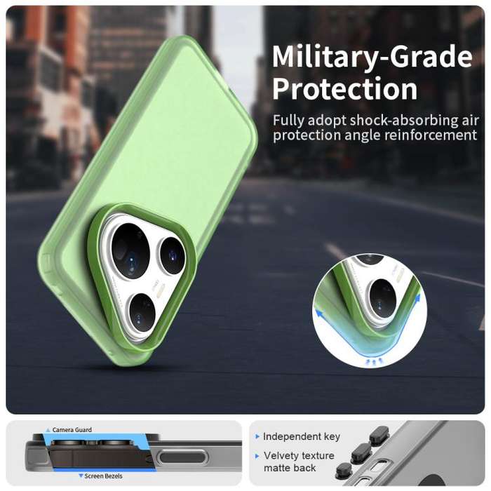 For Huawei Pura 80 Ultra Candy PC Hybrid TPU Shockproof Phone Case(Green)